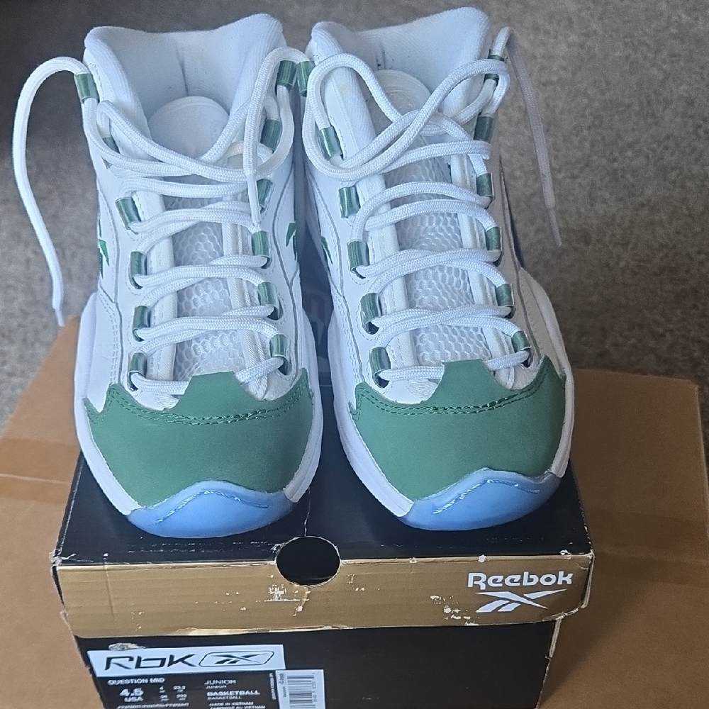 Reebok Kids' Sneakers in Green and White